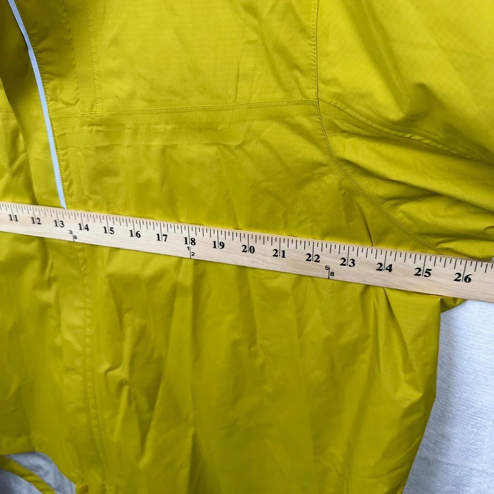 REI Co-op Mens XL Junction Rain Jacket Yellow Cycling Hiking Wind Full Zip NWT